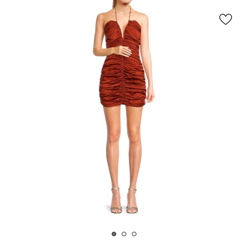 Orielle Ruched Mini Bodycon Dress